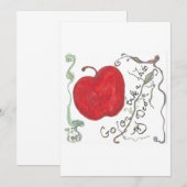 Apple Fairy Tale Card Einladung (Vorne/Hinten)