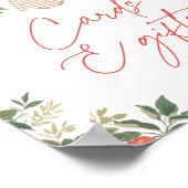 Apple Fall Babyduschkarten und Geschenkschild Poster (Ecke)