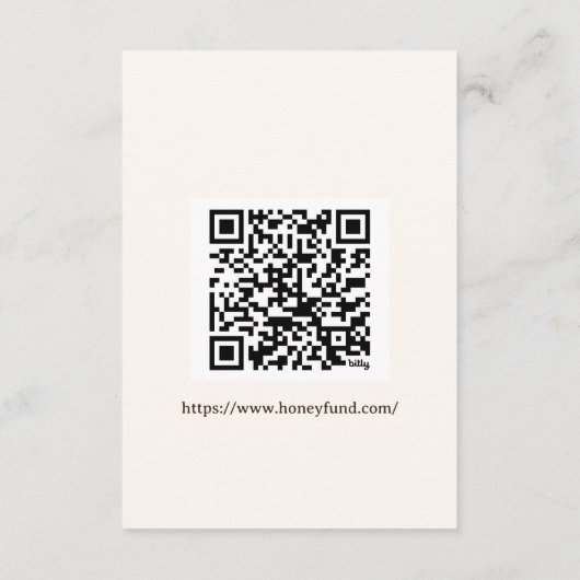 Apple Fall Brautparty Honeymoon Fund Begleitkarte (Rückseite)