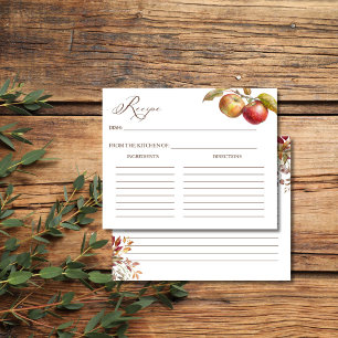Apple fallender Brautparty-Rezept-Karte