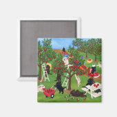 Apple Farm Labradors Magnet (Vorderseite/Rückseite)
