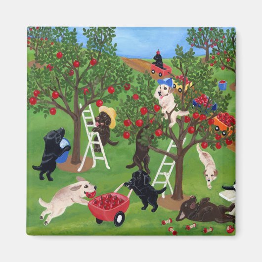 Apple Farm Labradors Magnet (Vorne)