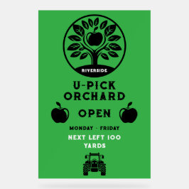Apple Farm U- Pick-Werbeaktion Acrylschild