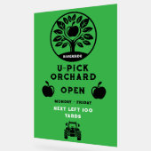 Apple Farm U- Pick-Werbeaktion Acrylschild (Winkel)
