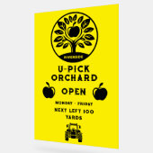 Apple Farm U- Pick-Werbeaktion Acrylschild (Winkel)