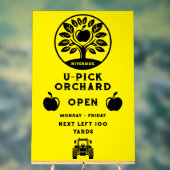 Apple Farm U- Pick-Werbeaktion Acrylschild (Neutral)
