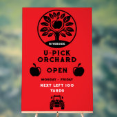 Apple Farm U- Pick-Werbeaktion Acrylschild (Neutral)