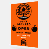 Apple Farm U- Pick-Werbeaktion Acrylschild (Winkel)