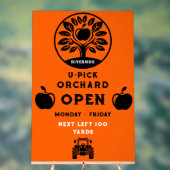 Apple Farm U- Pick-Werbeaktion Acrylschild (Neutral)