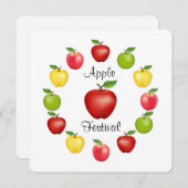 Apple Festival Einladung (Vorne/Hinten)