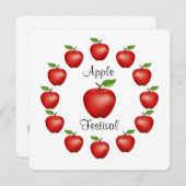 Apple Festival Einladung (Vorne/Hinten)