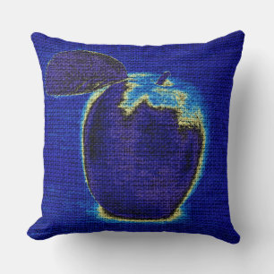 Apple Fine Art auf Burlap Linen Jute #2 Kissen