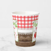 Apple First Birthday Party Cup - Bushel of Fun Pappbecher (Links)
