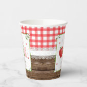 Apple First Birthday Party Cup Pappbecher (Links)