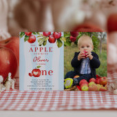 Apple First Birthday Party Einladung