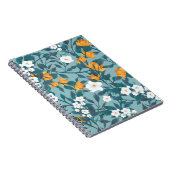 Apple Floral: Blühendes Mustermotiv. Notizblock (Rechte Seite)