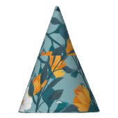 Apple Floral: Blühendes Mustermotiv. Partyhütchen (Rechts)