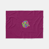 Apple Floral Fleecedecke (Vorderseite (Horizontal))