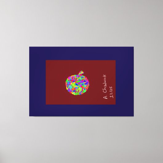 Apple Floral Leinwanddruck (Vorderseite)