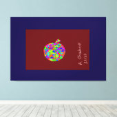 Apple Floral Leinwanddruck (Insitu (Holzboden))