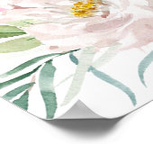 Apple Floral Teacher Rente Party Begrüßungszeichen Poster (Ecke)