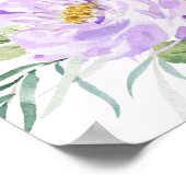 Apple Floral Teacher Rente Party Begrüßungszeichen Poster (Ecke)