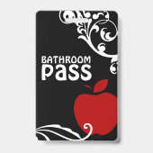 Apple Flouris Klassenzimmer Bad Pass für Lehrer Ausweis (Rückseite)