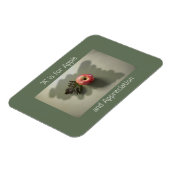 Apple for Teacher Appentiation Customizable Green Magnet (Linke Seite)