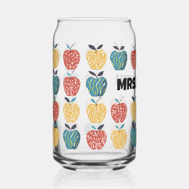 Apple for Teacher Individuelle Name Apple Muster Dosenglas