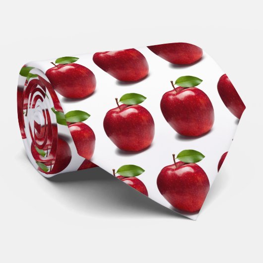 APPLE FOR TEACHER tie Krawatte (Gerollt)