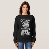 Apple Fritter Recipes Donuts Bread Gluten Free Veg Sweatshirt (Vorne ganz)