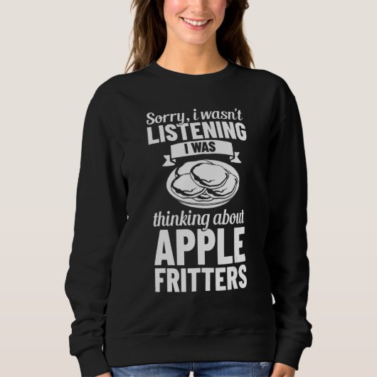 Apple Fritter Recipes Donuts Bread Gluten Free Veg Sweatshirt (Vorderseite)