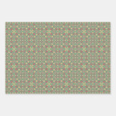 Apple Fruit Abstraktes Vintages geometrisches Must Geschenkpapier Set (Vorderseite 2)