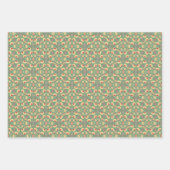 Apple Fruit Abstraktes Vintages geometrisches Must Geschenkpapier Set (Vorderseite 2)