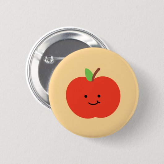 Apple Fruit Button (Vorne & Hinten)