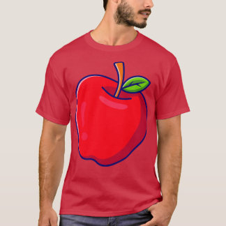 Apple Fruit Cartoon Illustration T-Shirt