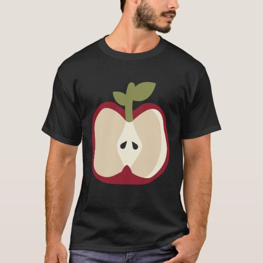 Apple Fruit Easy Lazy DIY Halloween Kostüm T-Shirt (Vorderseite)