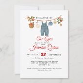 Apple Fruit Fall baby shower  Baby sprinkle Einladung (Vorderseite)