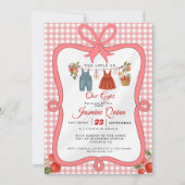 Apple Fruit Fall Babydusche Sprinkle Einladung (Vorderseite)