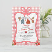 Apple Fruit Fall Babydusche Sprinkle Einladung (Stehend Vorderseite)