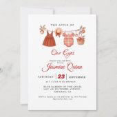 Apple Fruit Fall Babydusche Sprinkle Einladung (Vorderseite)