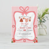 Apple Fruit Fall Babydusche Sprinkle Einladung (Stehend Vorderseite)