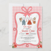 Apple Fruit Fall Babydusche Sprinkle Einladung (Vorderseite)