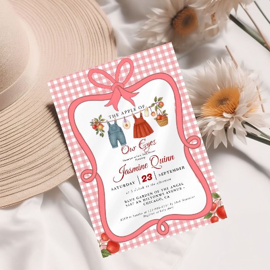 Apple Fruit Fall Babydusche Sprinkle Einladung