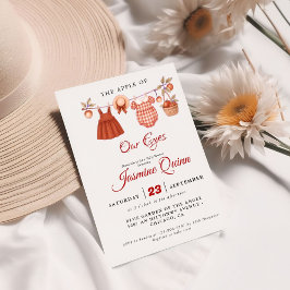 Apple Fruit Fall Babydusche Sprinkle Einladung