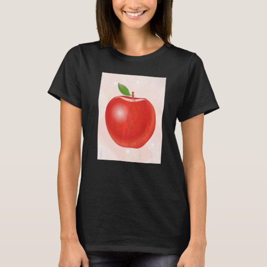 Apple Fruit Food Vegan Vitamine Fruit Apple T-Shirt (Vorderseite)