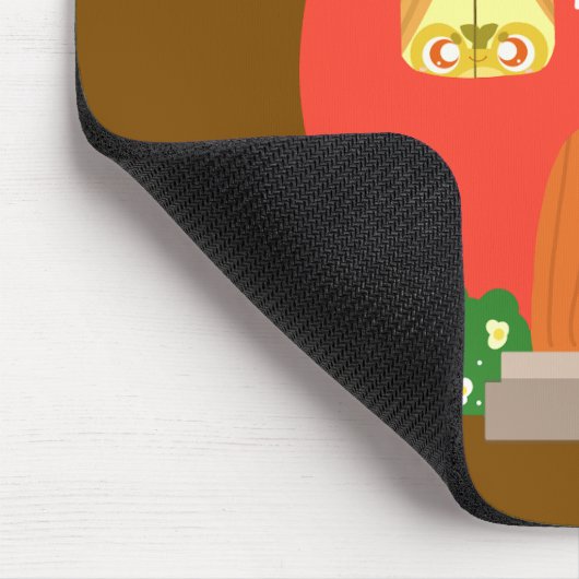 Apple Fruit Frog House Mousepad (Ecke)