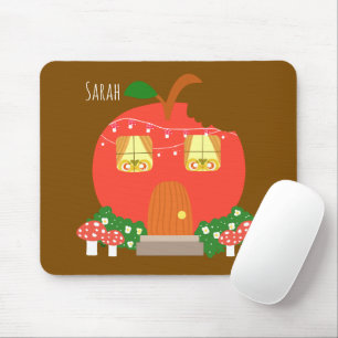 Apple Fruit Frog House Mousepad