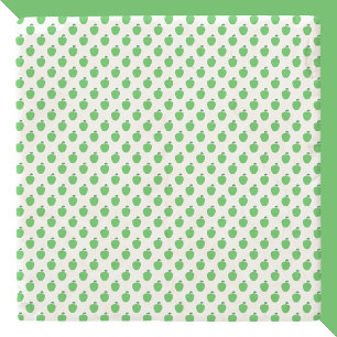 Apple Fruit Green Muster Steinuntersetzer