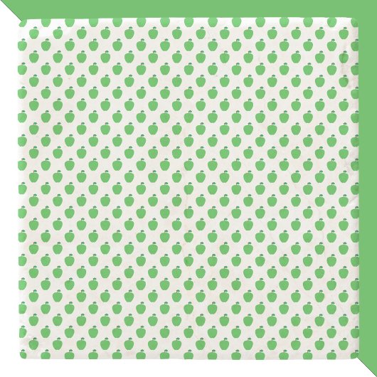 Apple Fruit Green Muster Steinuntersetzer